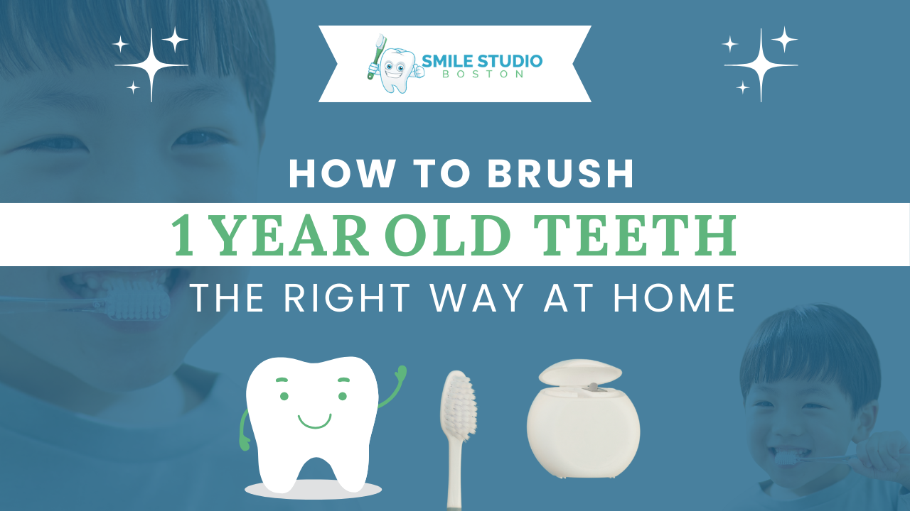 how to brush 1 year old teeth
